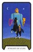 Knight of Cups Tarot card in Tarot of the Witches deck