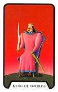 King of Swords Tarot card in Tarot of the Witches deck