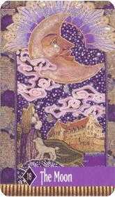 The Moon Tarot card in Zerner Farber Tarot Tarot deck