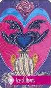 Ace of Hearts Tarot card in Zerner Farber Tarot deck